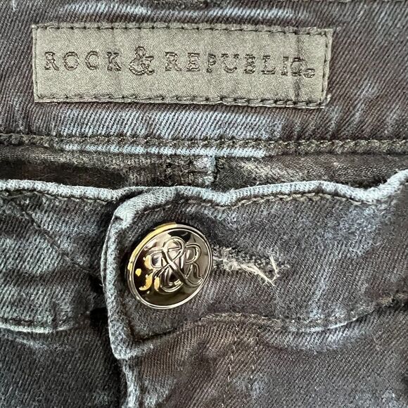 Rock & Republic Kasandra Bootcut Jeans Womens 12M Blue Denim Cotton Blend Casual - Picture 3 of 9